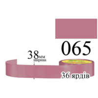 Стрічка атласна 38мм 33м 065 Античний рожево-ліловий середній