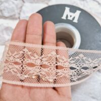 Стрічка мереживна мокко 4см Ф08759
