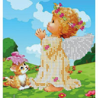 ДАНА-124 Молитва ангелочка, схема под бисер