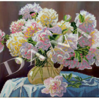 ДАНА-3144 Солнечные пионы, схема под бисер