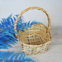 Кошик для флористики з лози "Квітковий" 30*20*9см 1-3