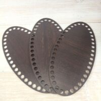 Донышко овал 3мм 20*30см Коричневый для вязания сумки шкатулки