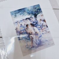 Принт для вишивки "Пара в кафе" WH-67 А6 9*13см