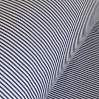 Хлопковая ткань (бязь) 160см №40а" Синяя мелкая полоса" (0,6*1,6м)