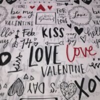 Хлопковая ткань (бязь Gold) 220см Валентинка