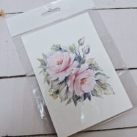 Принт для вишивки "Рожевi троянди" P-Ris-R-8 А6 9*13см