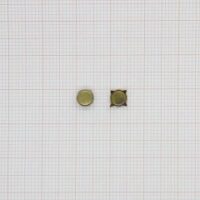 Крабик металл плоский круглый 5мм антик 50шт 943