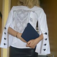 Юма Блуза для вишивки бісером В25 3/4 Вишуканість p.М