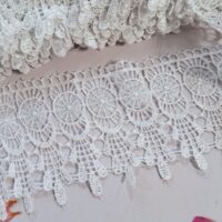 Мереживо макраме 8,0см "Ловець снів" біле ТМ-2