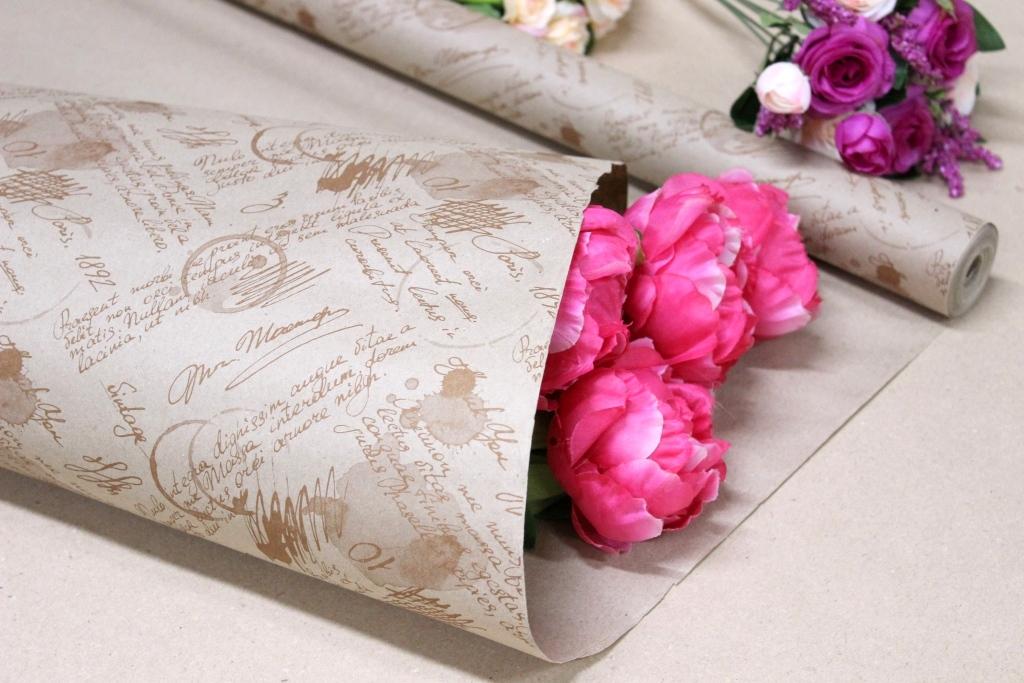 Упаковочная бумага Крафт бурый 70см Письмо