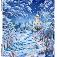 Фея Вышивки В-37 Зимняя ночь, схема под бисер