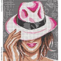 Фея Вышивки ВП-275 Дама в шляпе, схема под бисер