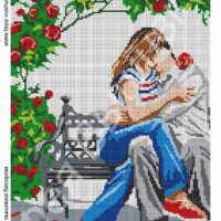Фея Вышивки ВП-168 Влюбленные, схема под бисер