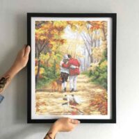 Золотая подкова ЗПЛ-018 Прогулка осенним парком, схема под бисер