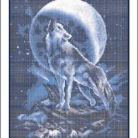 Золотая подкова ЗПТ-023 Волчица, схема под бисер