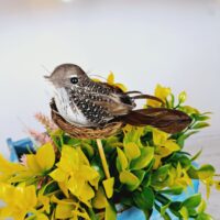 Пташка в гнізді 8.5*5*12.5см коричневий 141-018