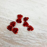 Розочка метал 0,7мм красный СП-165