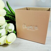 Квадратна коробочка 12*12см мокко 33002