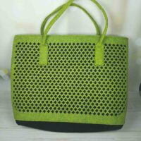 Сумка зеленая 23006 27*38см
