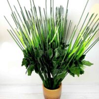 Нога букетная 11-ка с листом и усиками, 48см Н-112