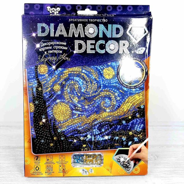 Diamond Decor Набір декорування картини Зоряна ніч DT DD-01-06