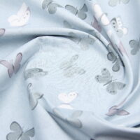 Тканина Бязь Метелики на м'ятному, 220см