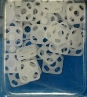 Кнопки пластиковые 10мм 20шт белые