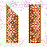 Флізелін водорозчинний К265 Гуцульські мотиви 2ф. 20*30см