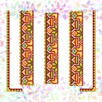 Флізелін водорозчинний К266 Гуцульські мотиви 5ф. 20*30см