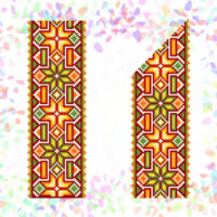 Флізелін водорозчинний К267 Гуцульський орнамент 2ф. 20*30см