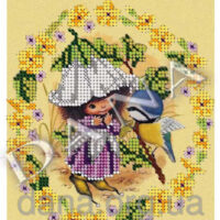 ДАНА-154 Эльфик и синичка, схема под бисер