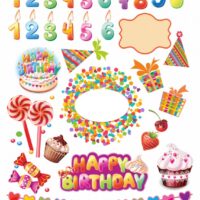Бумага дизайнерская 21*29,7см 250г/м2 Birthdey 8 ТМ Rosa Talent