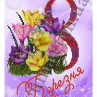 ЮМА 4390 8 Марта, схема под бисер