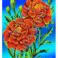 ЮМА 4382 Чорнобривцы, схема под бисер