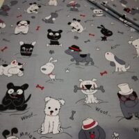 Хлопковая ткань (бязь Gold) 220см Собачки