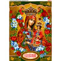 Бісер Арт Схема вишивки бісером (хрестиком) «Божа Матір Нев'янучий цвіт» (672)