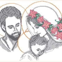 ЮМА 3108 Святое семейство, схема под бисер