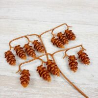 Шишка пластик коричневая №4649