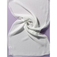 Платок белый 140*45 100% шелк 305 Ideen