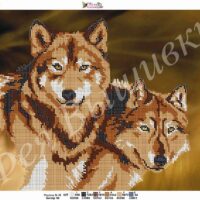 Фея Вышивки В-12 Волки, схема под бисер