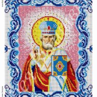 Фея Вышивки ВП-94 Николай Чудотворец, схема под бисер