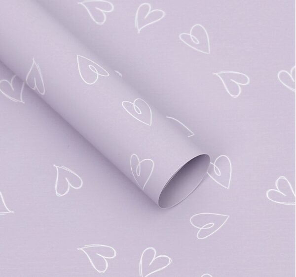 Калька (плівка) для квітів матова SW-119-034 58*58см Cool Heart 034 лаванда