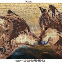 Фея Вышивки В-43 Волки, схема под бисер