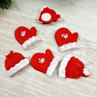 Декор керамика НГ №1508 рукавичка+шапочка