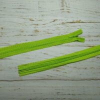 Молния потайная неразъемная, витая, Т3, 18см, нейлон, 3348 салатовый