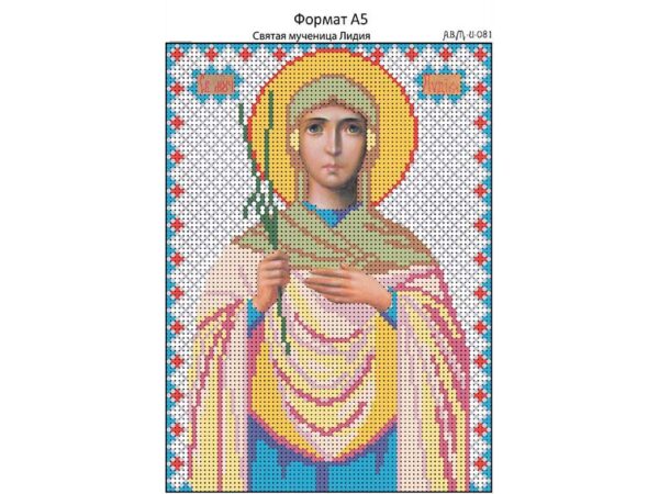 Ридний край И-081 Св. Мц. Лидия, схема под бисер