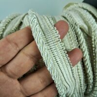 Шнур товстий з кантом для штор та меблів 0,5см №4600-1101 молочний