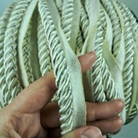 Шнур товстий з кантом для штор та меблів 1см №4600-1101 молочний