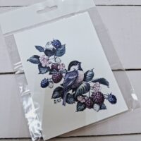 Принт для вишивки "Синичка" P-Ris-Berry-2 А6 9*13см