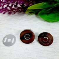 168020 Застежка магнитная - кнопка 10мм белая